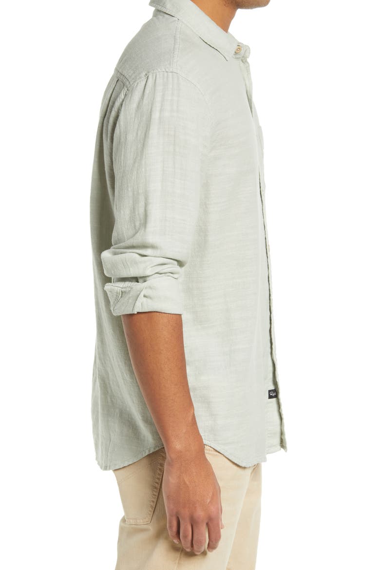 Wyatt Relaxed Fit Solid Button-Up Shirt, Alternate, color, SAGE