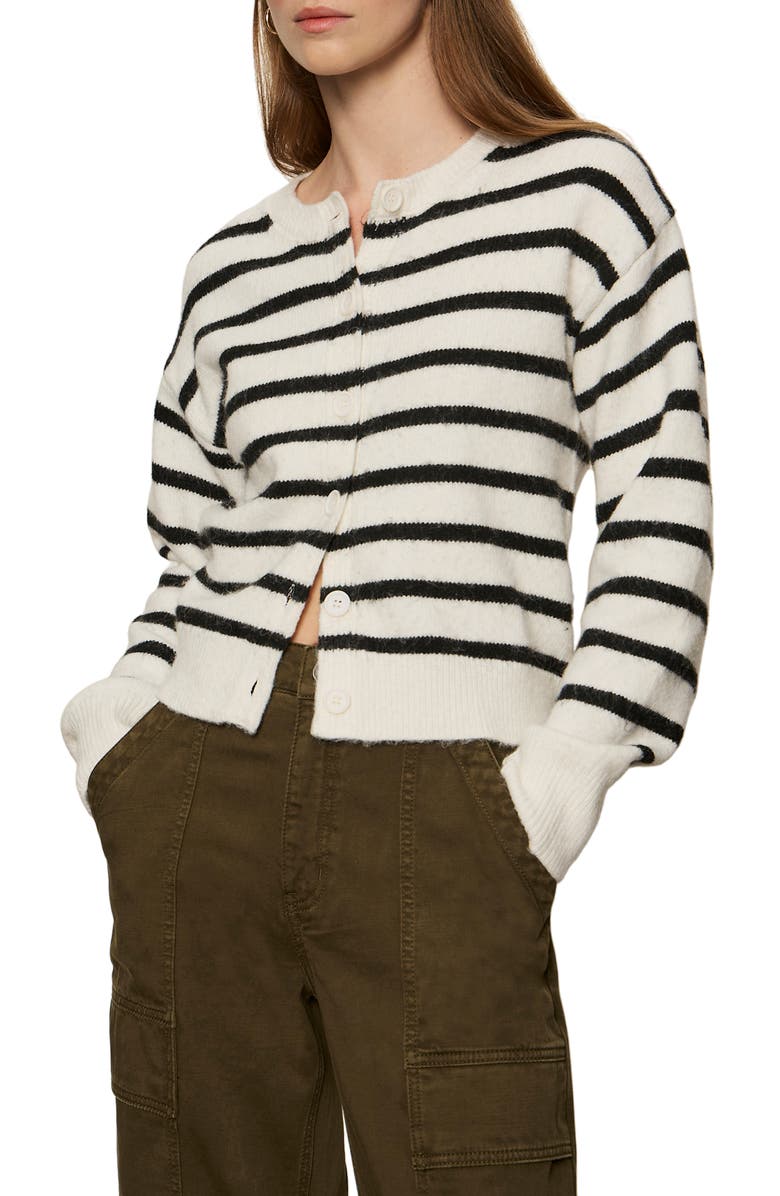 Sanctuary Must-Have Cardigan, Alternate, color, Chalk White