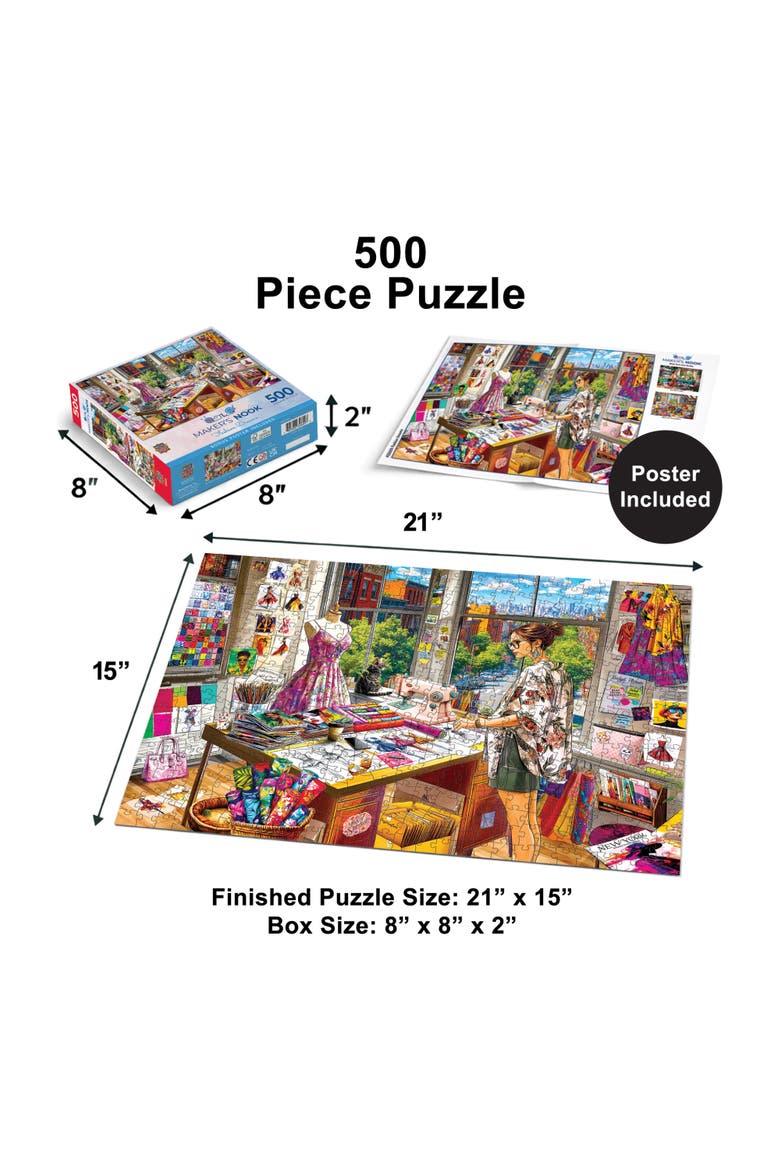 Fashion Dreams 500 Piece Jigsaw Puzzle, Alternate, color, Multicolor