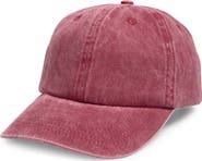 NORDSTROM RACK Stonewash Cotton Dad Cap