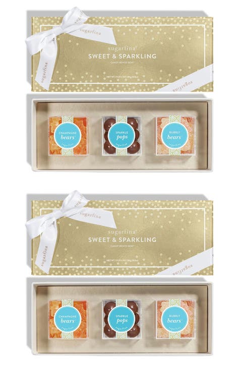 Sweet Sparkling 3-Cube Candy Bento Box Duo