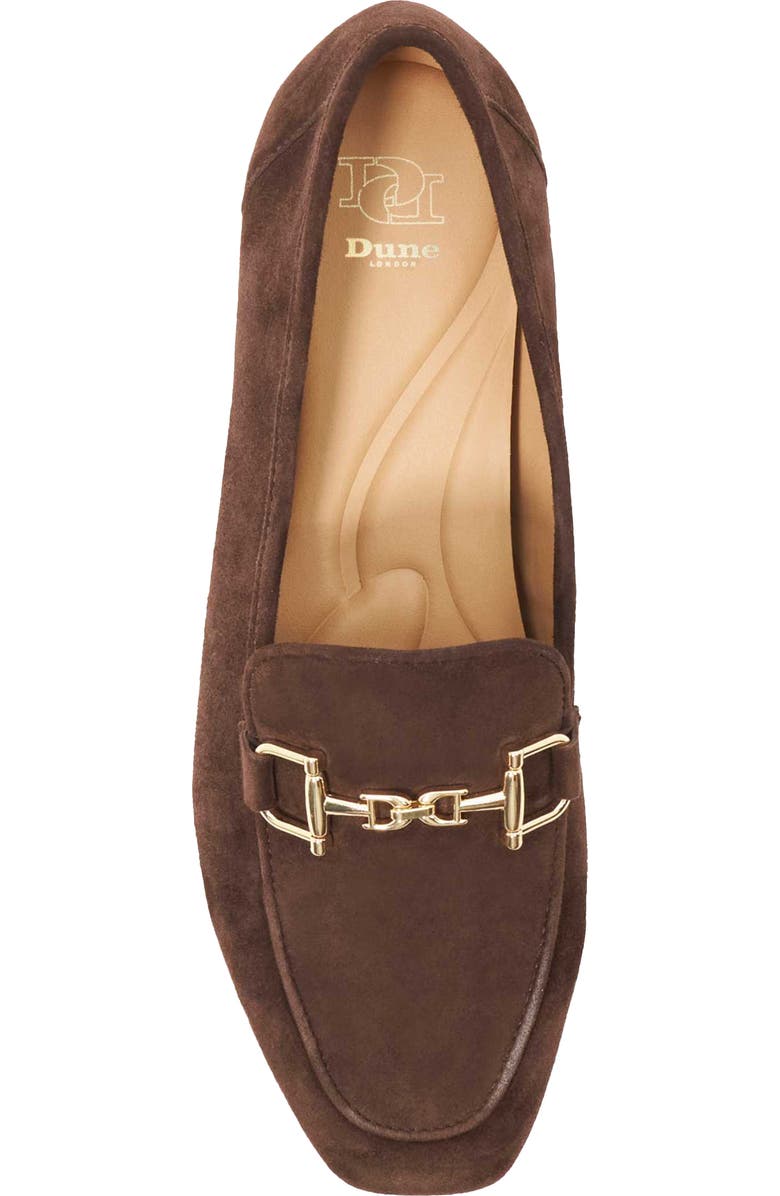 Dune London Grained Bit Loafer, Alternate, color, Brown
