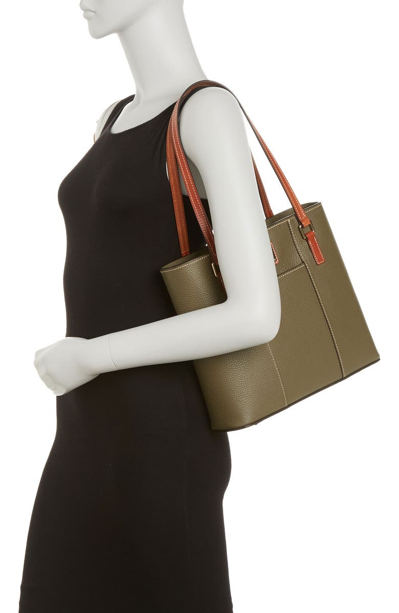 Dooney & Bourke 'Small Lexington - Pebble Grain Collection' Water Resistant Leather Shopper, Alternate, color,
