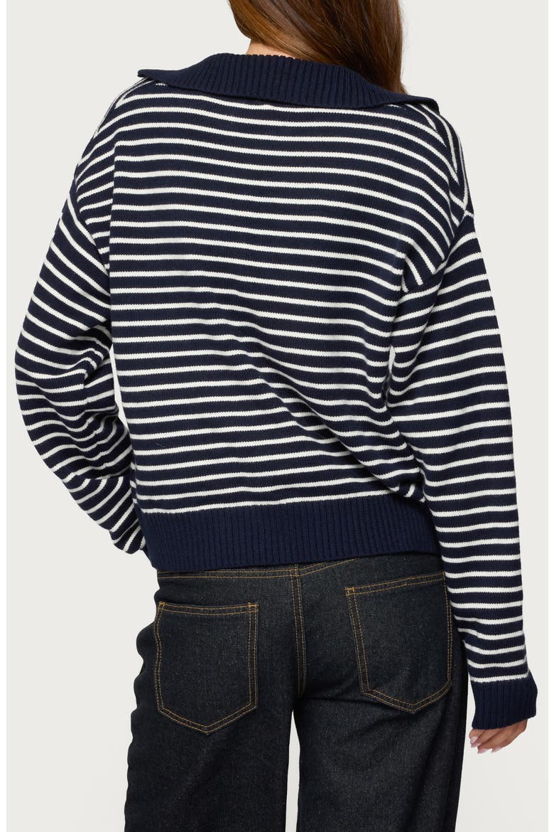 Copenhagen Oversize Stripe Sweater, Alternate, color, NAVY