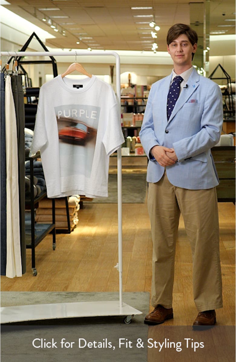 Textured Cotton Jersey Graphic T-Shirt, sales video thumbnail