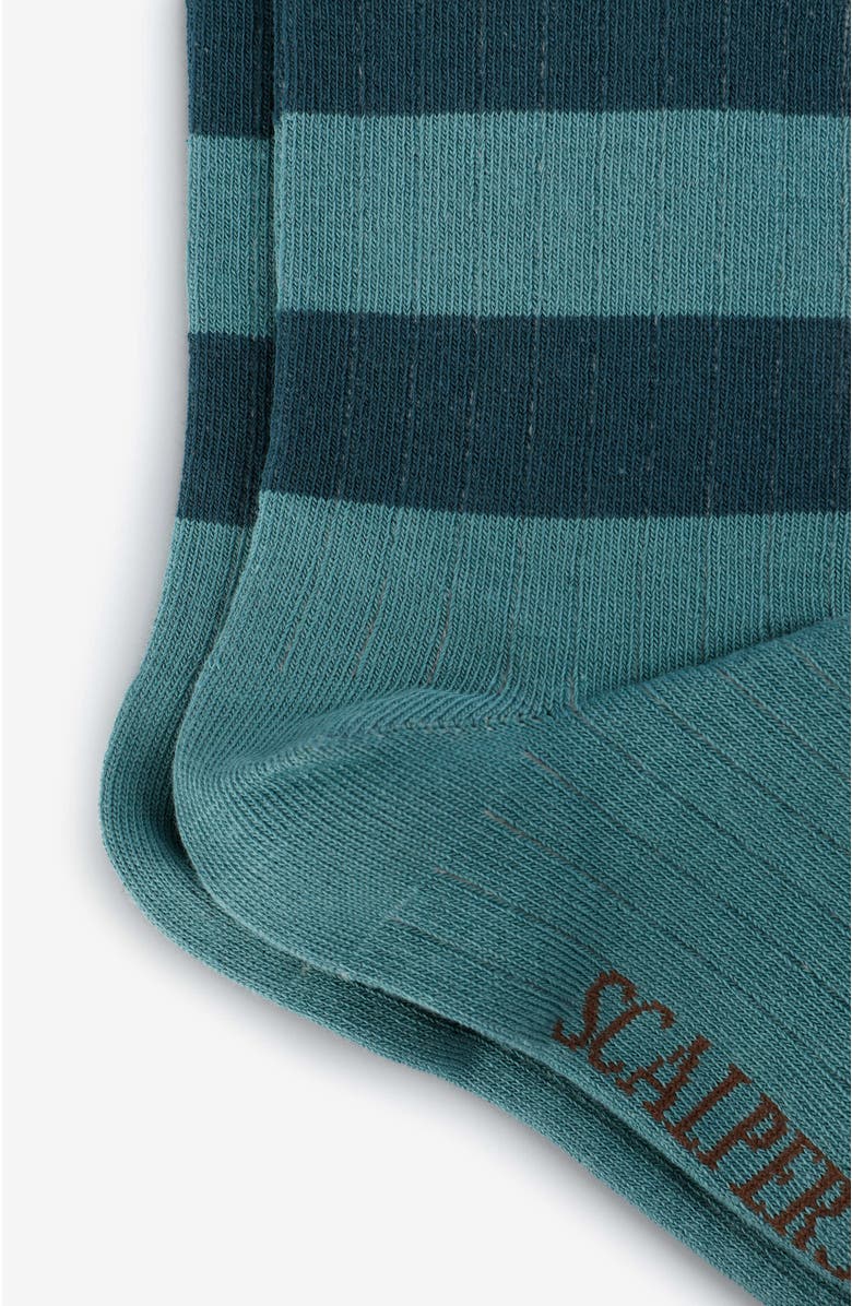 Scalpers H Stripes L Sock Kids, Alternate, color, Duck