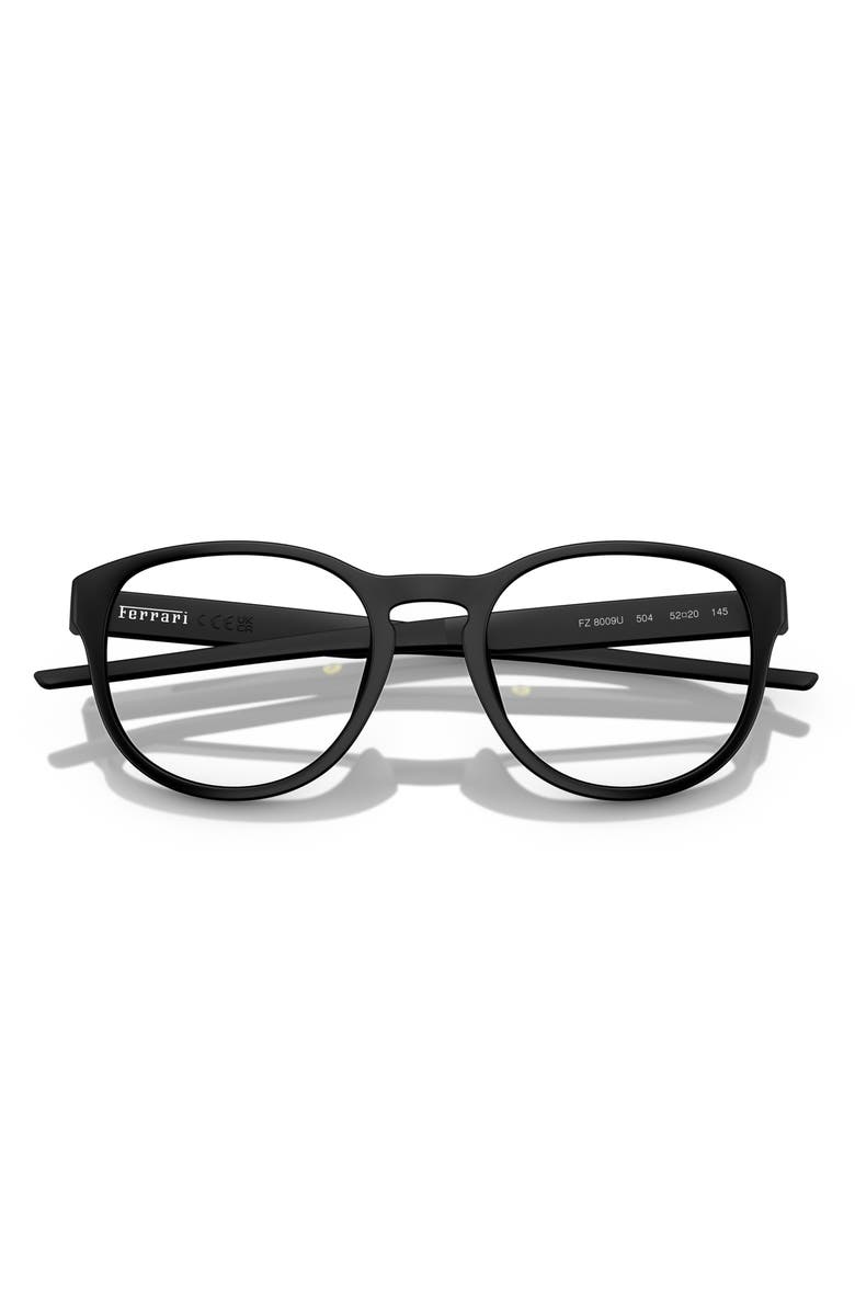 Scuderia Ferrari x Scuderia Ferrari 52mm Phantos Optical Glasses, Alternate, color, Matte Black