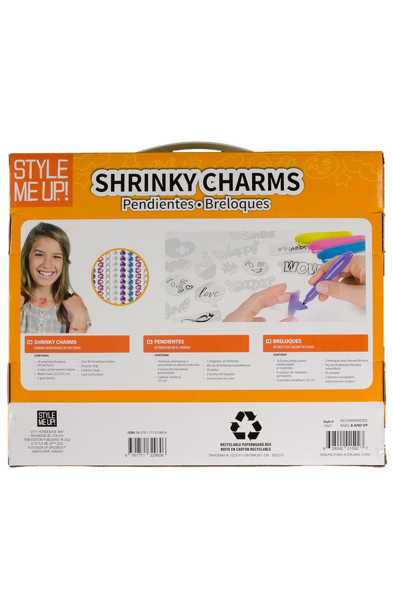 Style Me Up Shrinky Charms Kids Crafting Kit, Alternate, color, 