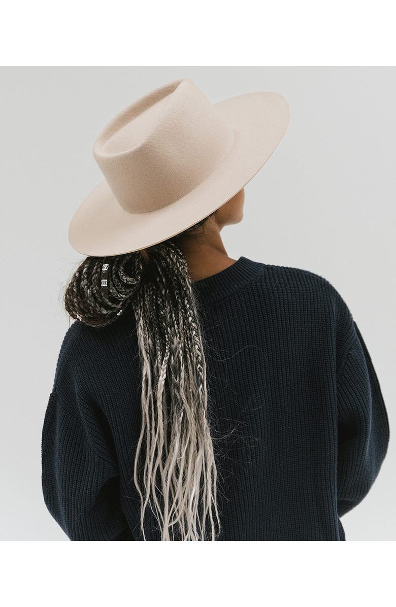 Gigi Pip Dakota Wide Brim Felt Hat, Alternate, color, Cream