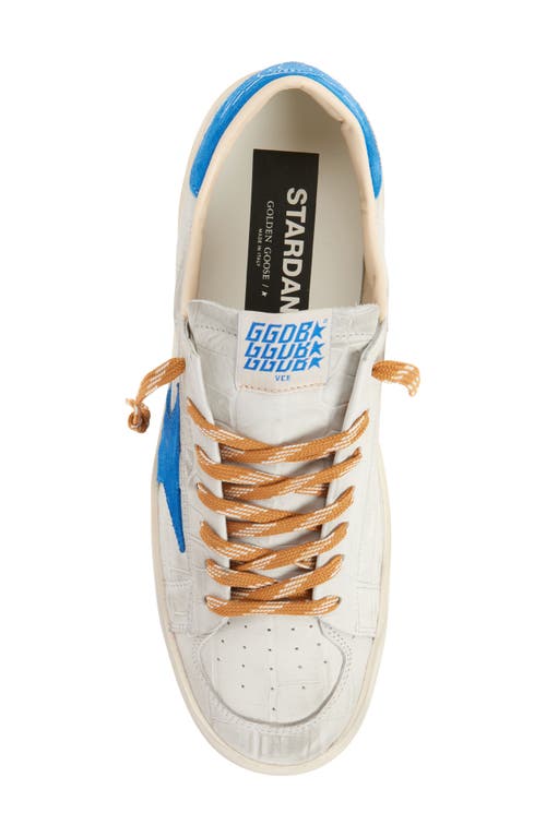 Golden Goose Stardan Star-printed Crocodile-effect Sneakers