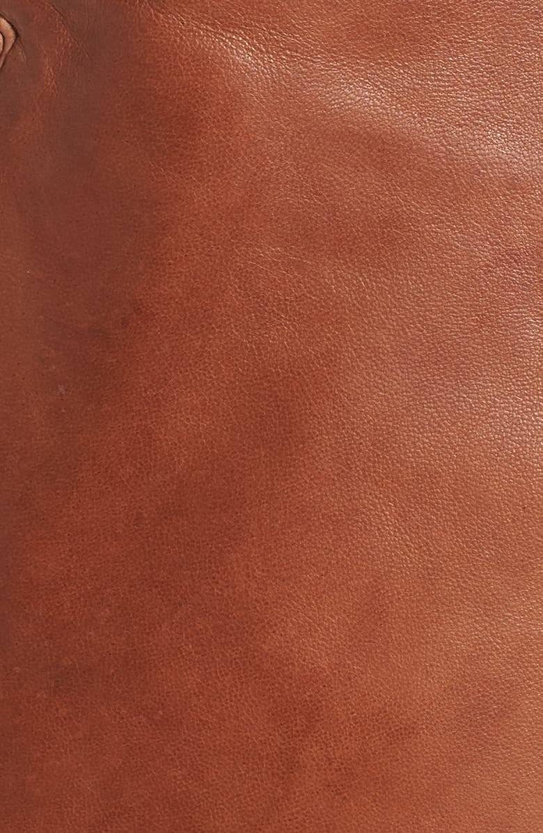 LAMARQUE Asymmetrical Zip Leather Biker Jacket, Alternate, color, 