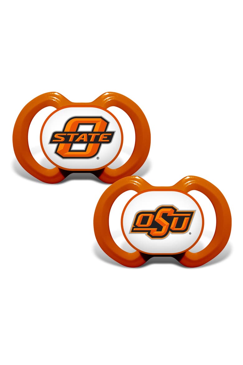 Oklahoma State Cowboys Pacifier 2-Pack, Main, color, Multicolor