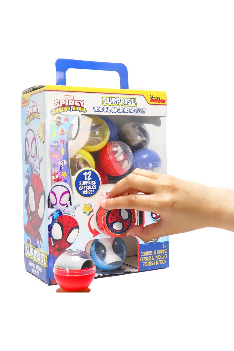 Surprise Vending Machine Spidey & His Amazing Friends, 12 Capsules, Alternate, color, Multicolored
