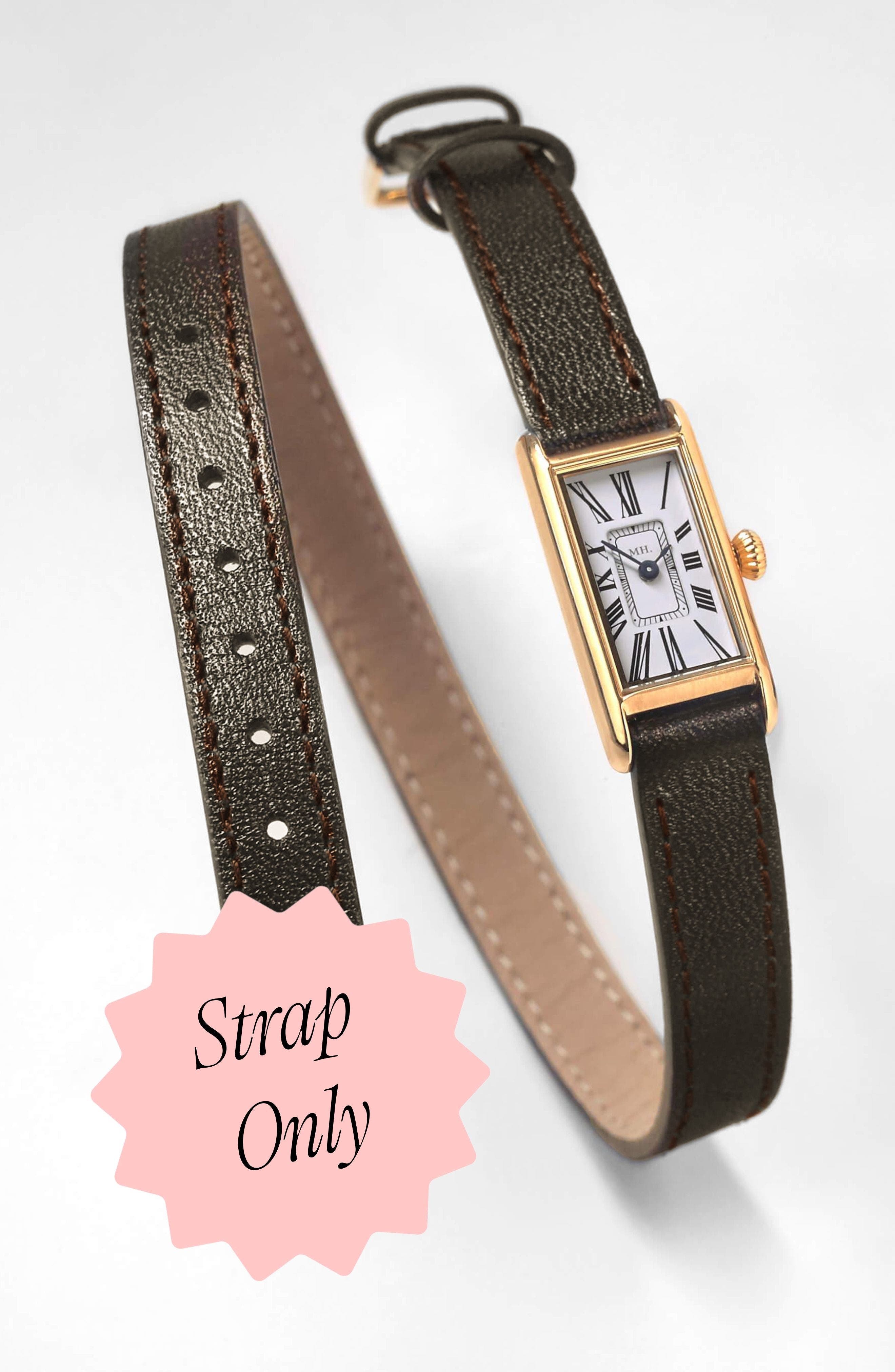 Espresso Strap - Gold Buckle