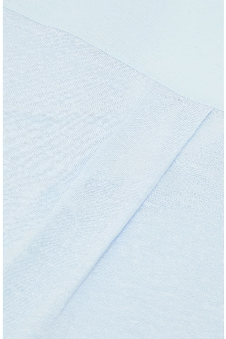 Linen V-Neck Tee, Alternate, color, BLUE