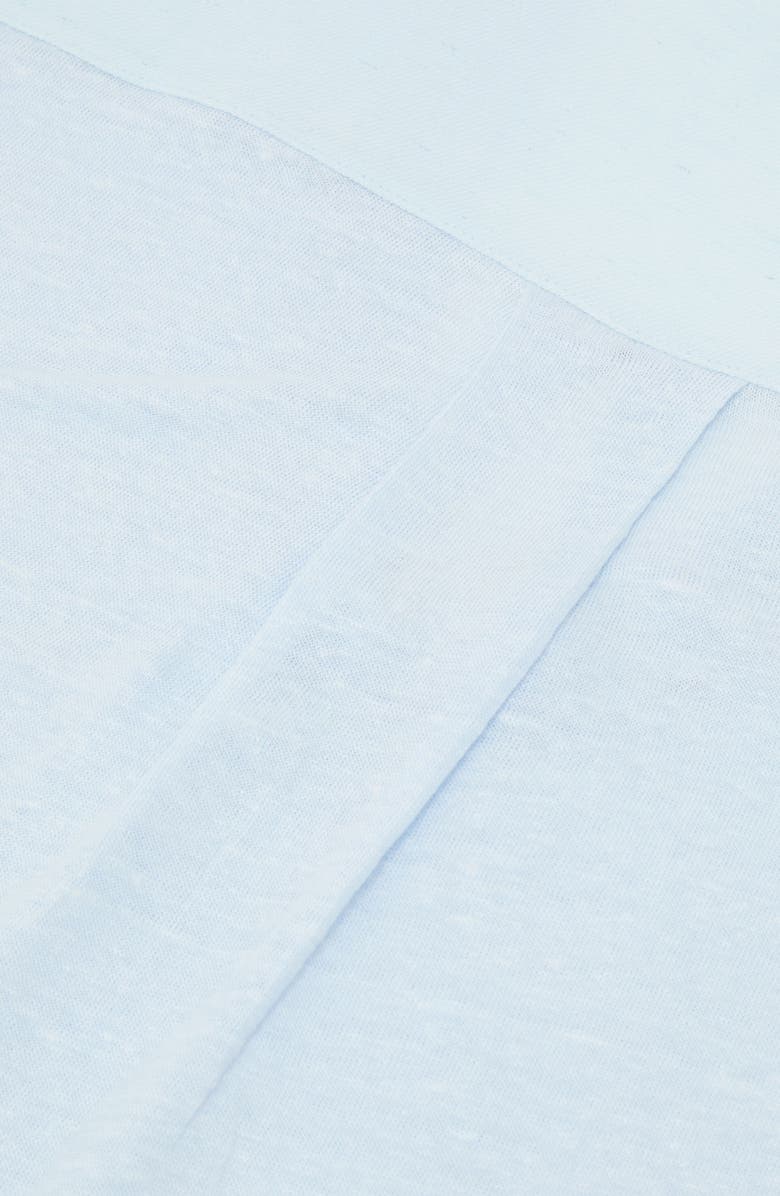 Reiss Linen V-Neck Tee, Alternate, color, Blue