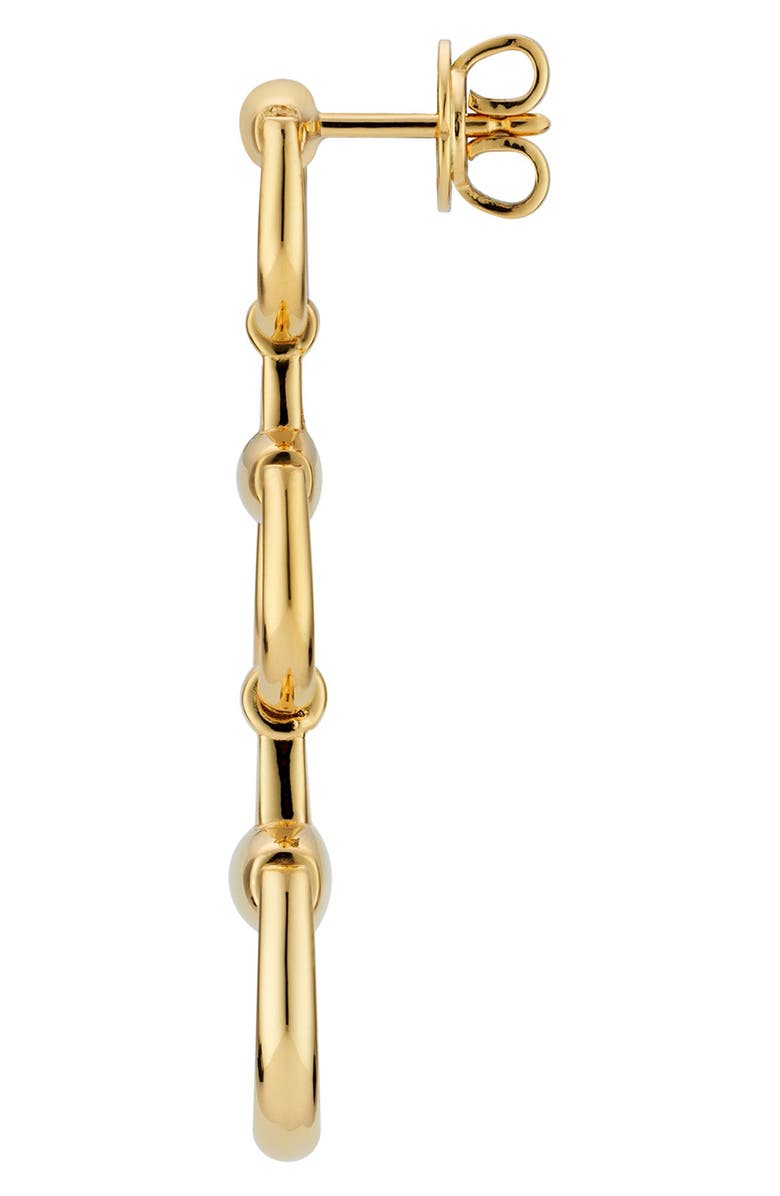 Gucci 18K Gold Horsebit Drop Earrings, Alternate, color, Yellow Gold