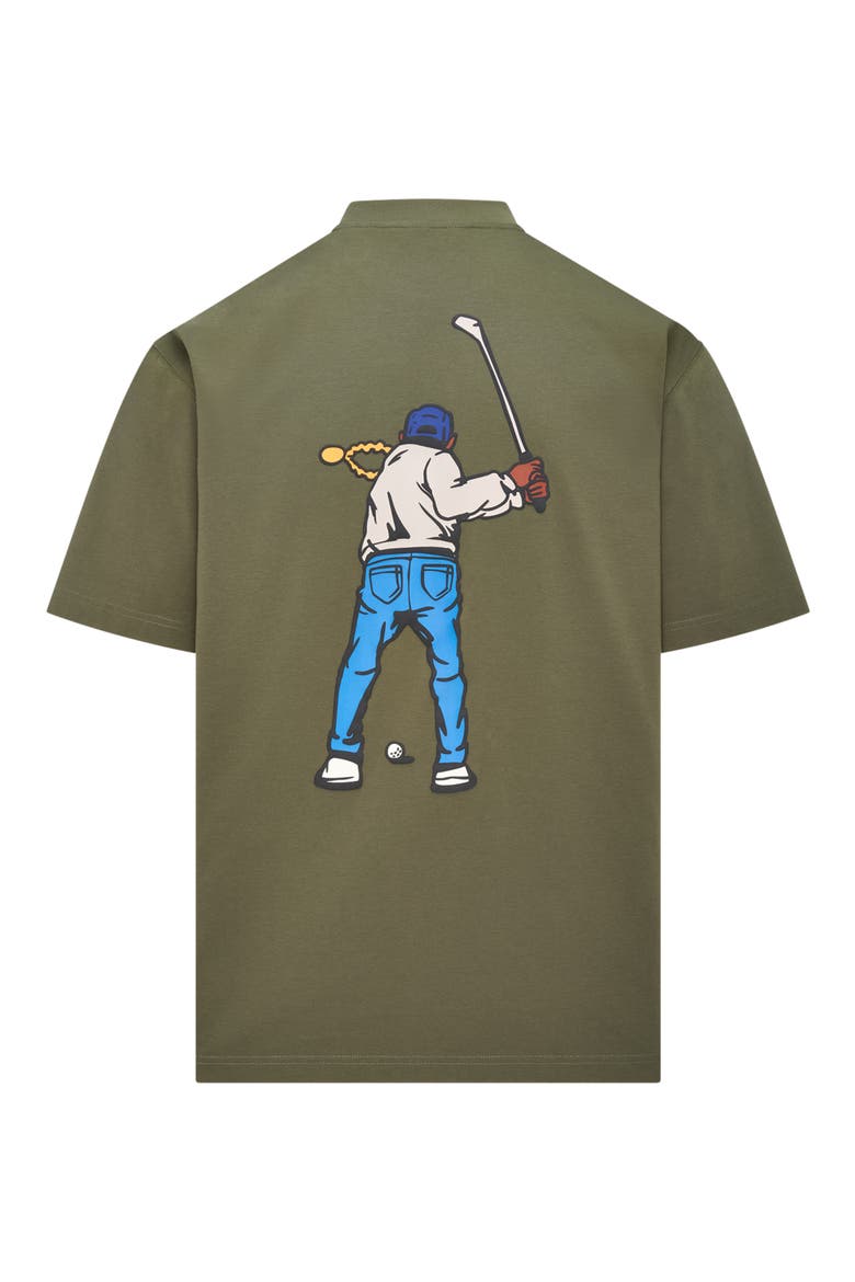 Double Sided Swingman Graphic T-Shirt, Alternate, color, SURPLUS GREEN