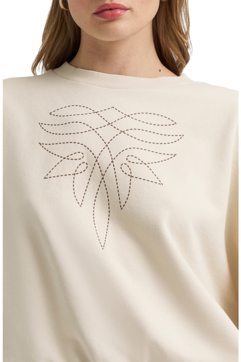 x Lainey Wilson Western Graphic Sweatshirt, Alternate, color, CREAM