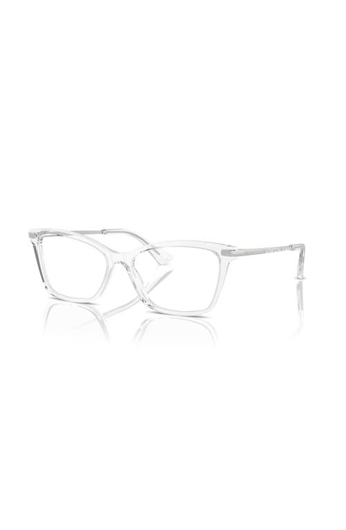 Dolce & Gabbana Dolce&gabbana 54mm Rectangle Optical Glasses In Gray