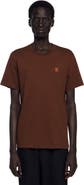 SANDRO Leather logo T-shirt
