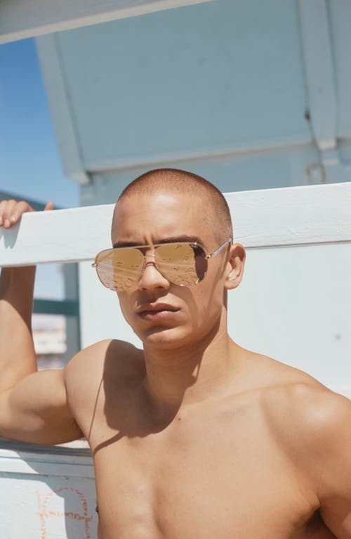 Quay High Key 64mm Oversize Aviator Sunglasses In Multi