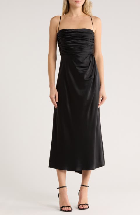 Sydney Ruched Silk Dress