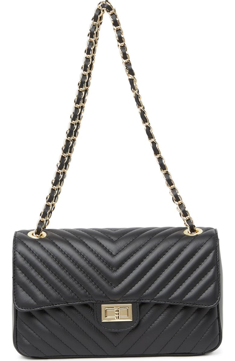 RENATA CORSI Quilted Leather Shoulder Bag, Alternate, color,