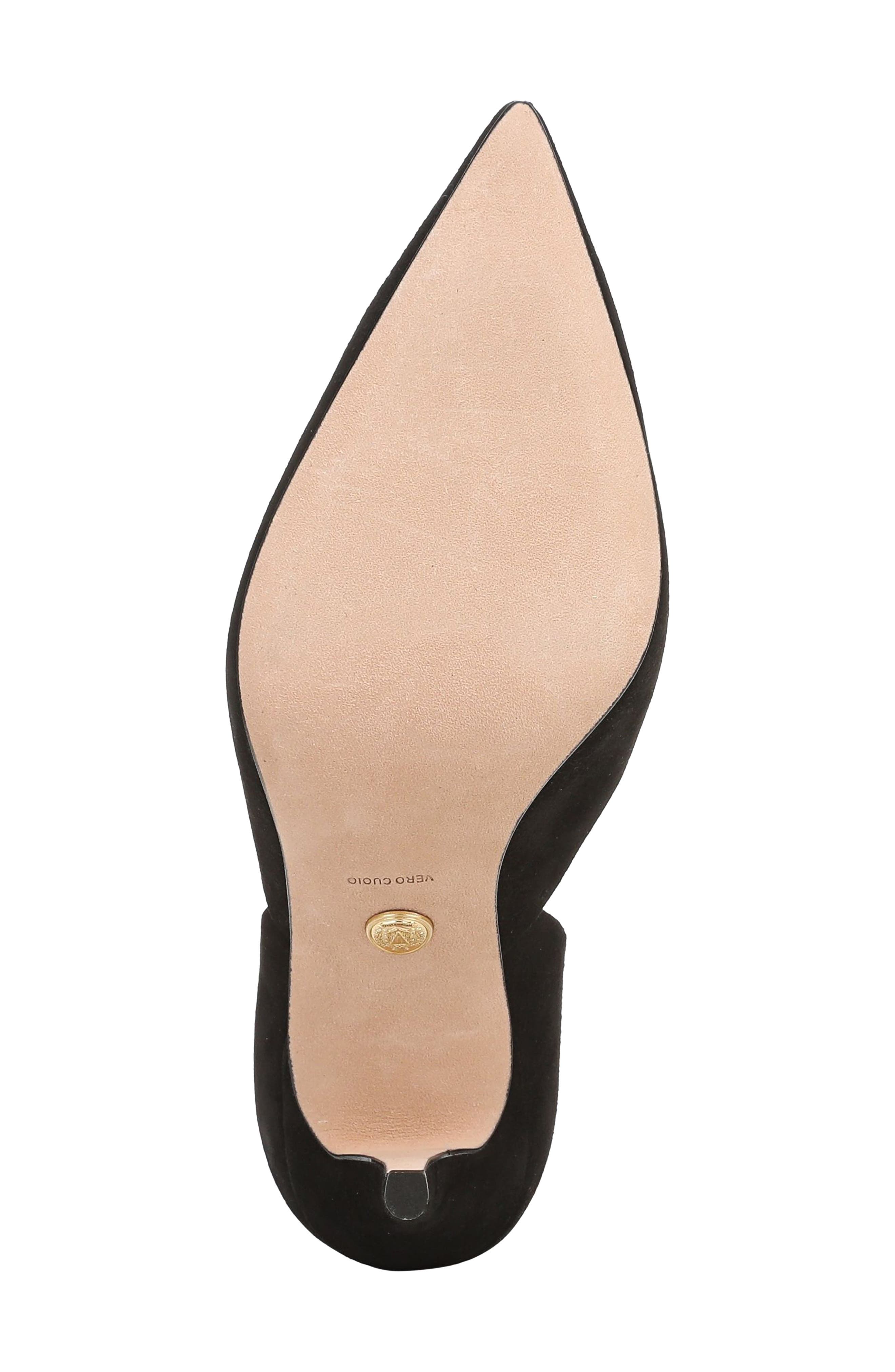 Lorena d'Orsay Pump, Alternate, color, BLACK SUEDE LEATHER