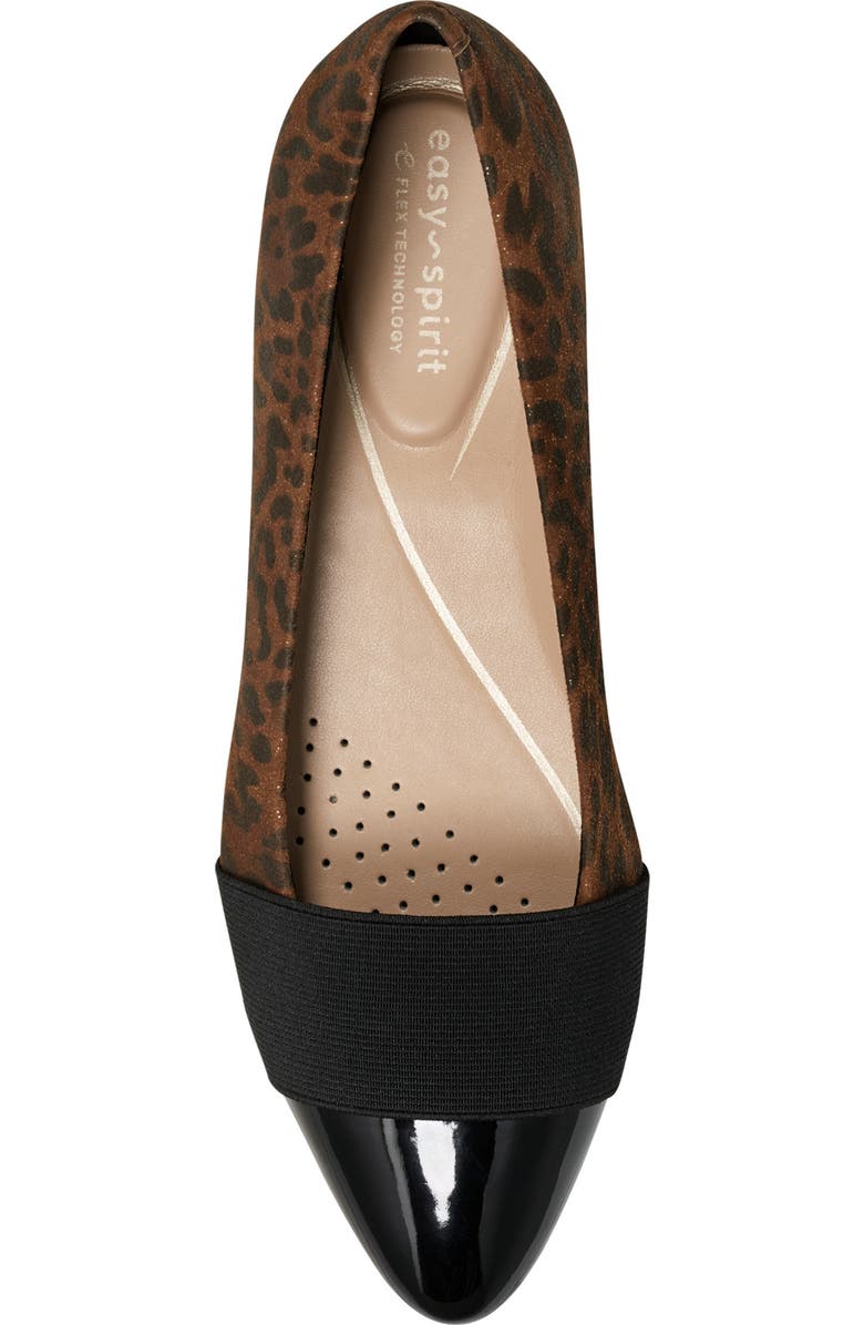 Easy Spirit Casta Pointed Toe Pump, Alternate, color, Medium Brown/ Patent