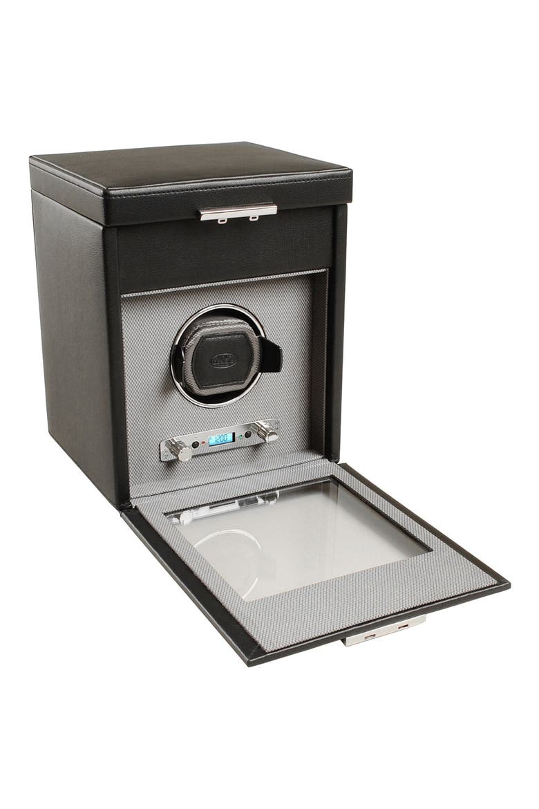 Viceroy Watch Winder & Storage Space, Alternate, color, BLACK