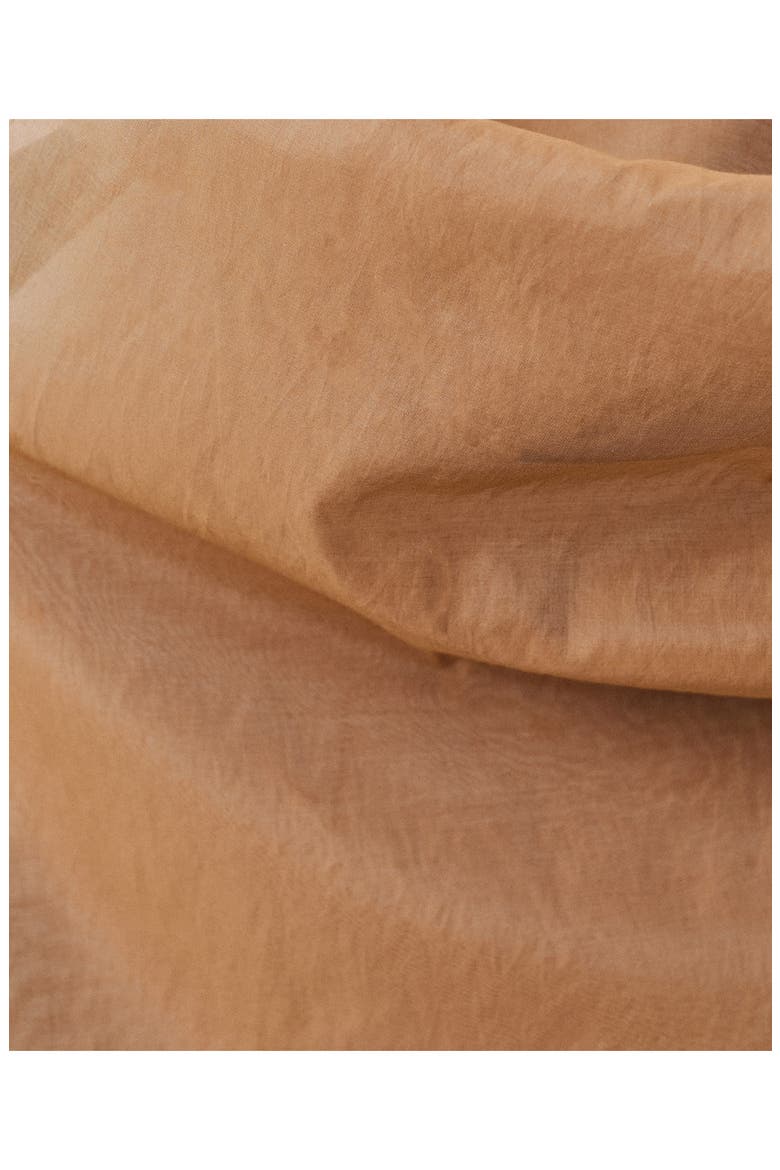 Cotton & Silk Organza Top, Alternate, color, MEDIUM BROWN