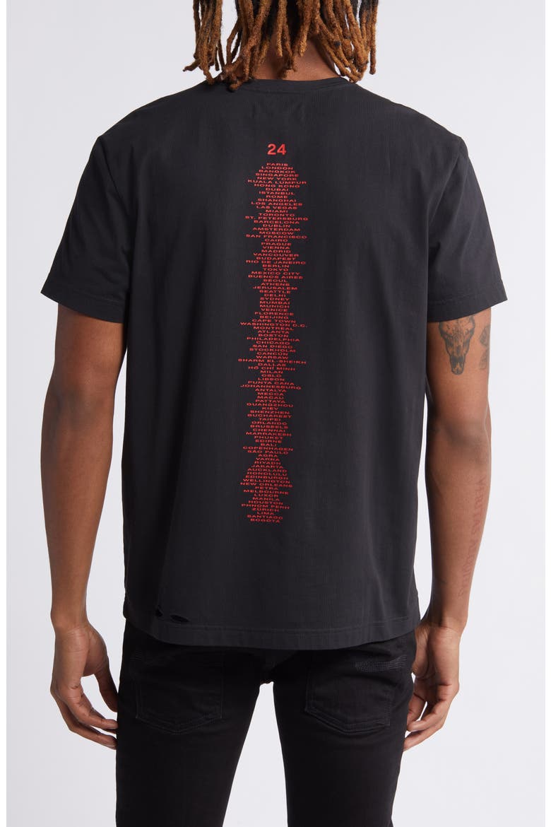 Jeweled Graphic T-Shirt, Alternate, color, BLACK