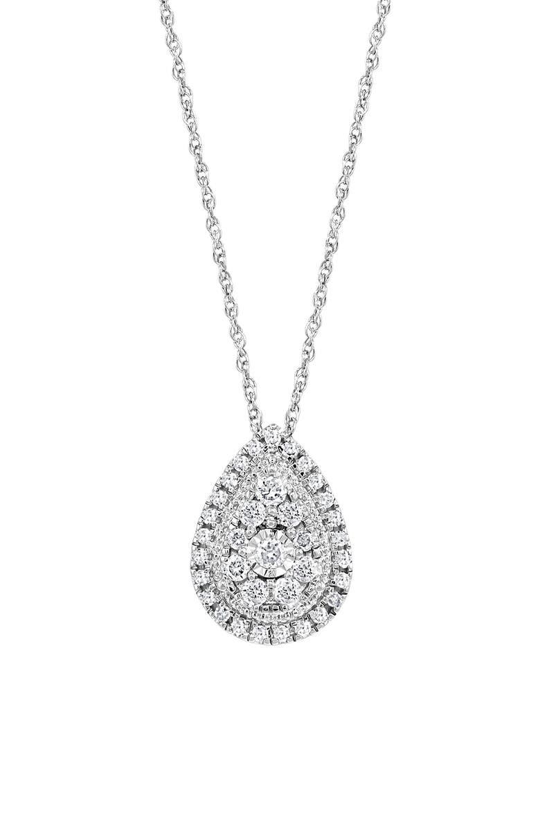 EFFY Sterling Silver Diamond Pendant Necklace - 0.47 ctw, Main, color,