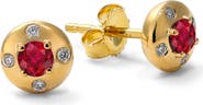 Mark Henry Aurum Petite Round Stud Earrings