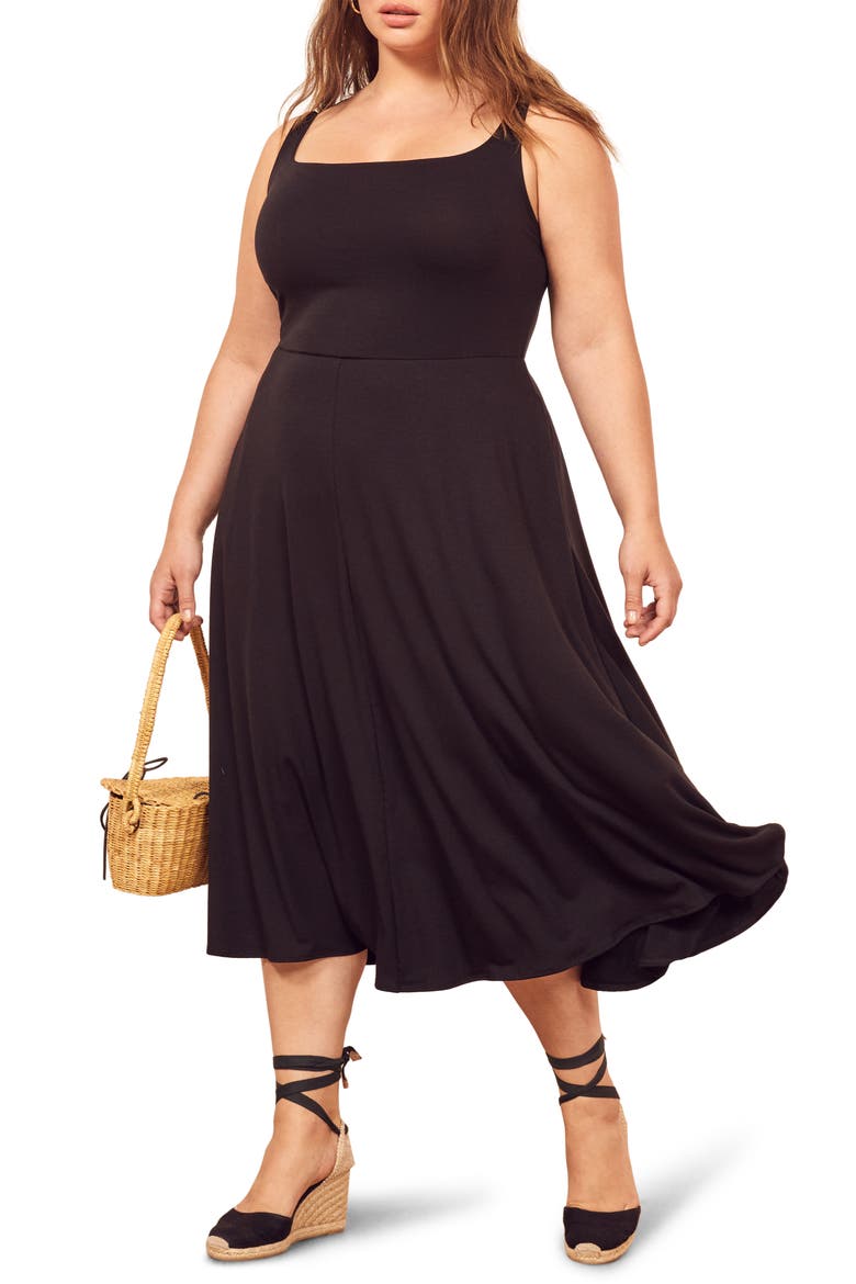 Mary Tank Dress, Alternate, color, BLACK