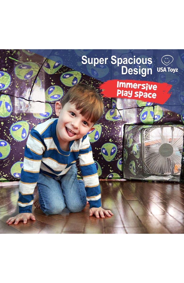 USA Toyz Air Dome Alien Pop Up Tent for Kids - Black, Alternate, color,