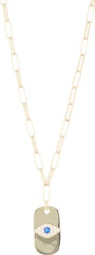 Juvell CZ Evil Eye Pendant Necklace