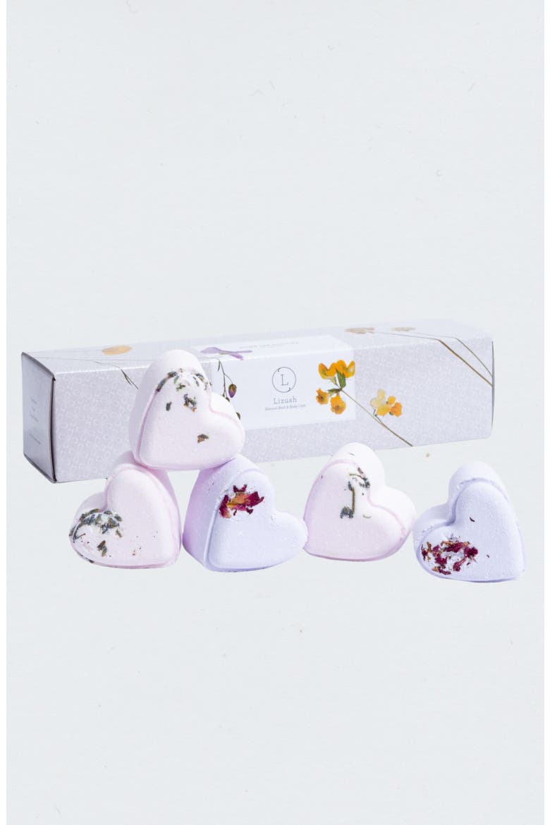 Set of 5 Heart Shaped Shower Steamers Gift Set, Main, color, None