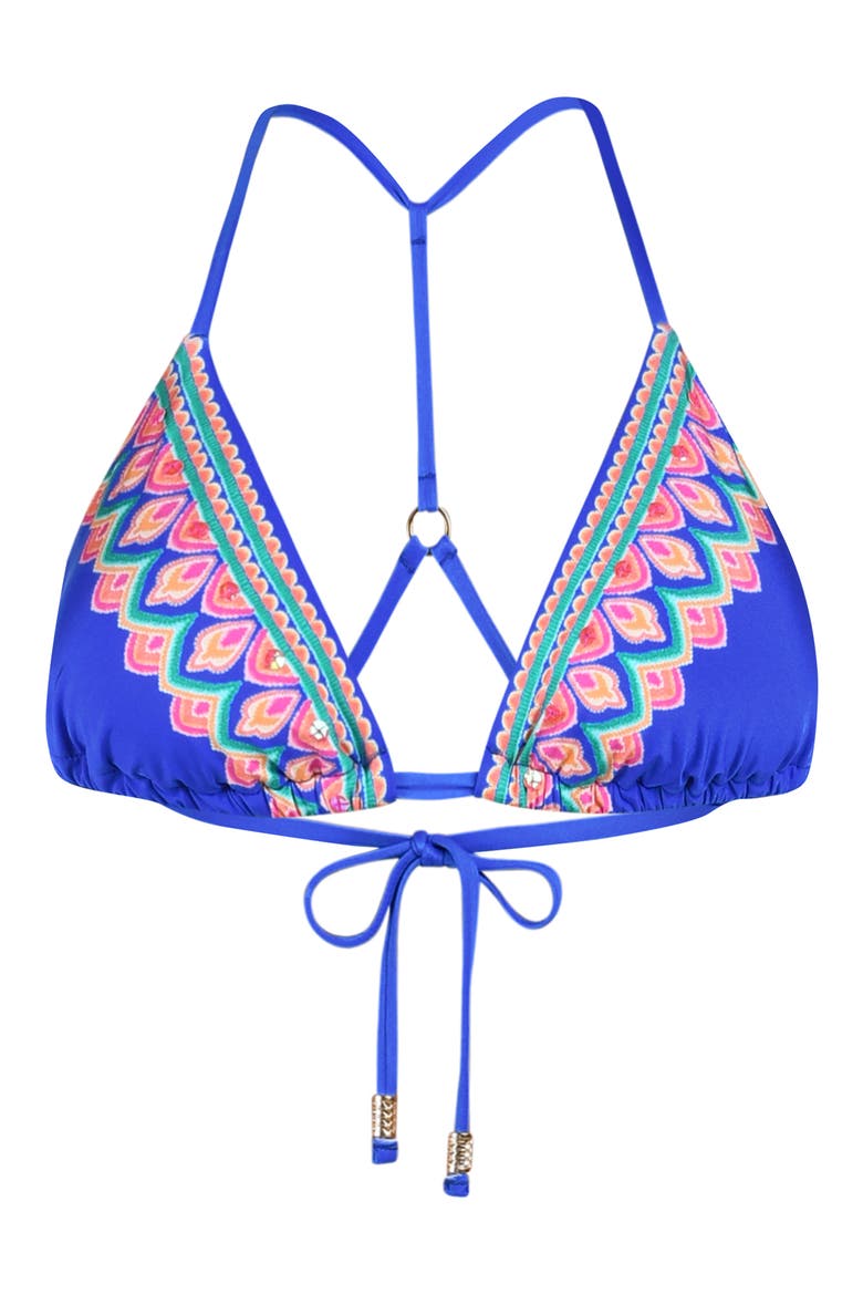 Jewel Triangle Slider Bikini Top, Alternate, color, MARINA