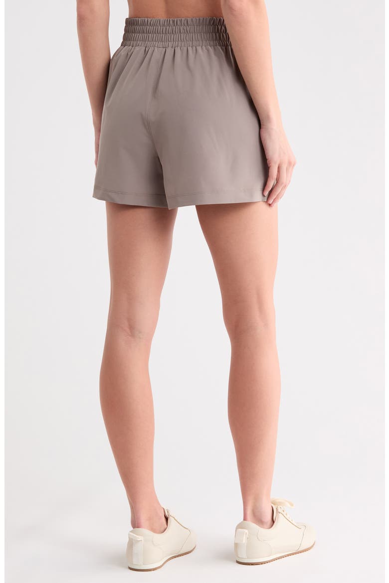 Hudson High Waist Performance Shorts, Alternate, color, MUSHROOM
