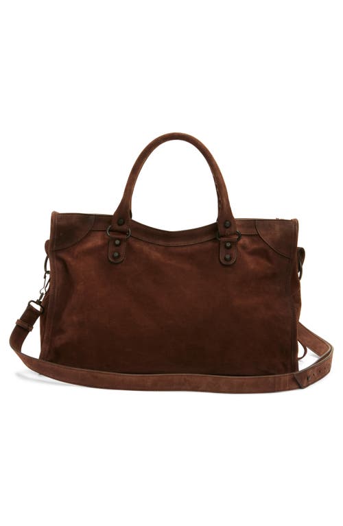 Balenciaga Medium Le City Suede Satchel
