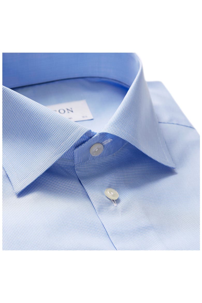 Contemporary Fit Houndstooth Dress Shirt, Alternate, color, BLUE