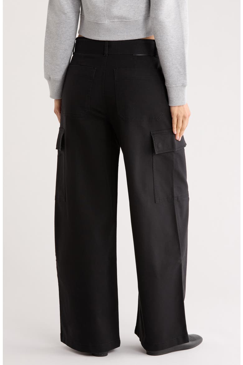 Zoie Wide Leg Cargo Pants, Alternate, color, BLACK ONYX