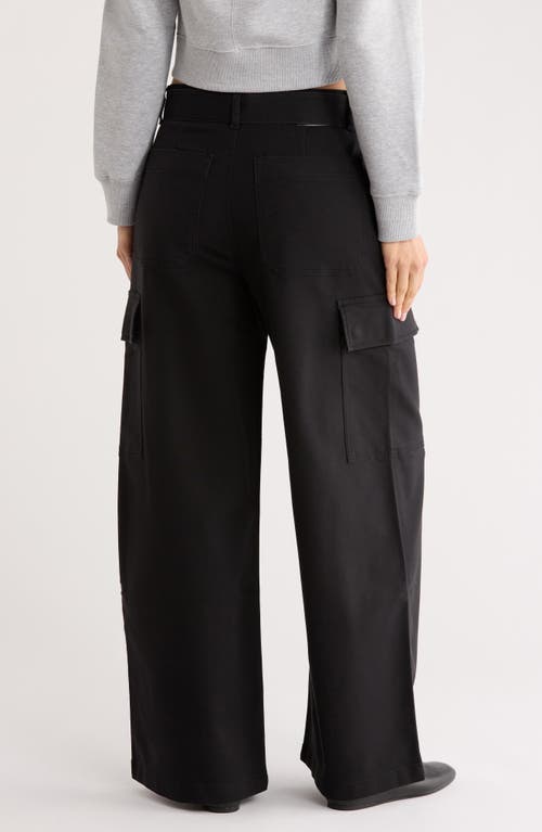 Dl1961 Zoie Wide Leg Cargo Pants In Black