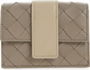 Bottega Veneta Small Tag Intrecciato Leather Bifold Wallet