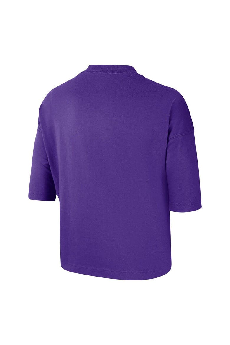 Women's Nike Purple Los Angeles Lakers Essential Boxy T-Shirt, Alternate, color, Purple