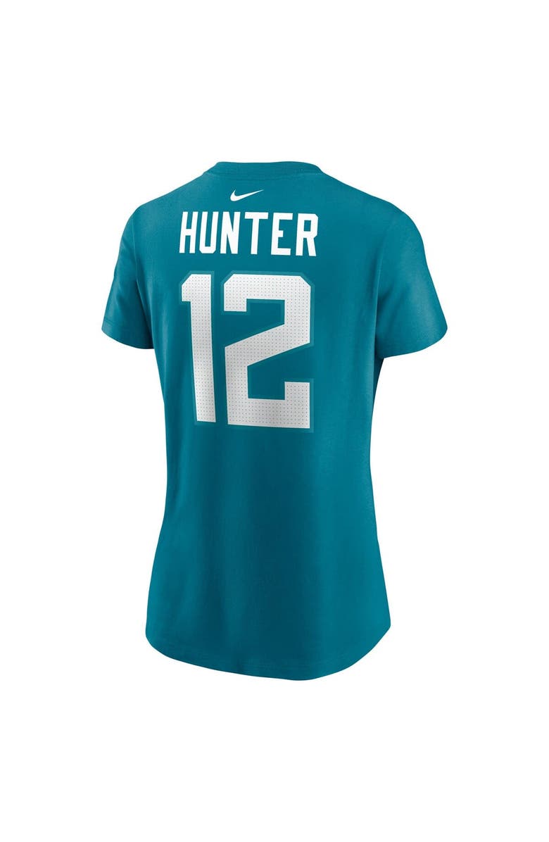 Nike Women's Nike Travis Hunter Teal Jacksonville Jaguars 2025 NFL Draft First Round Pick Name & Number T-Shirt, Alternate, color, Teal