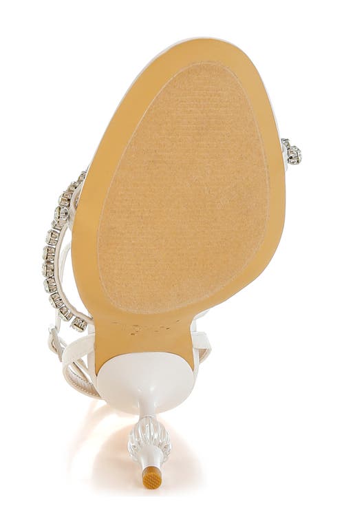 London Rag Aragon Crystal Embellished Ankle Strap Sandal