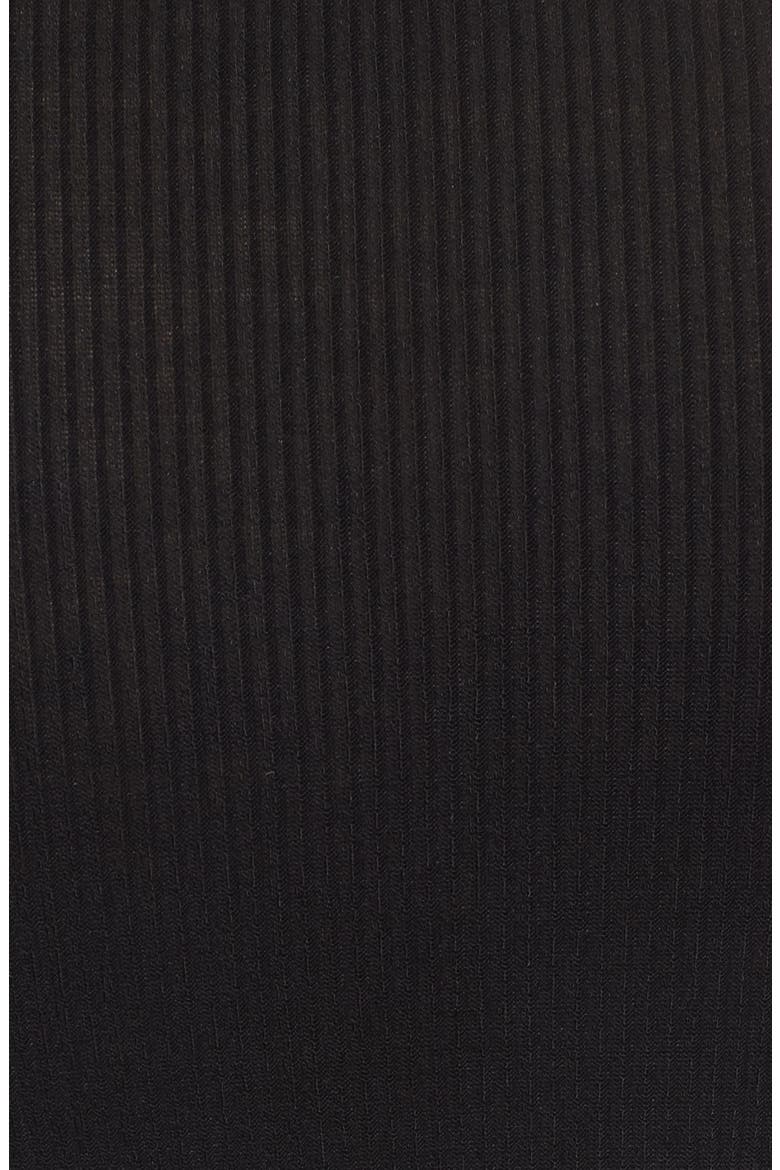 Ribbed Henley, Alternate, color, BLACK